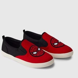Gap Marvel Spider-Man Kids Slip-On Shoes - Red and Black in size 5